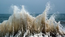 Rough seas at Filey