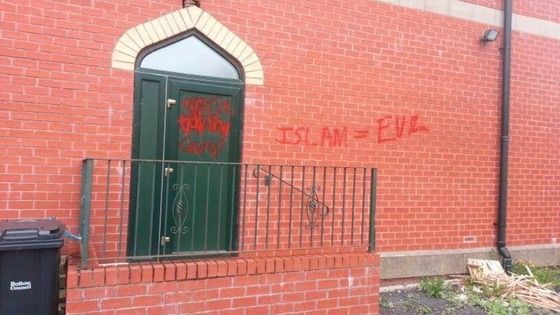 Mosque vandalised in Bolton
