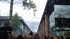 Confetti in shopping centre