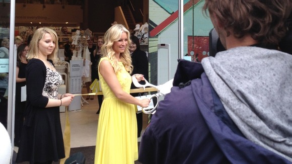 Denise Van Outen opening store
