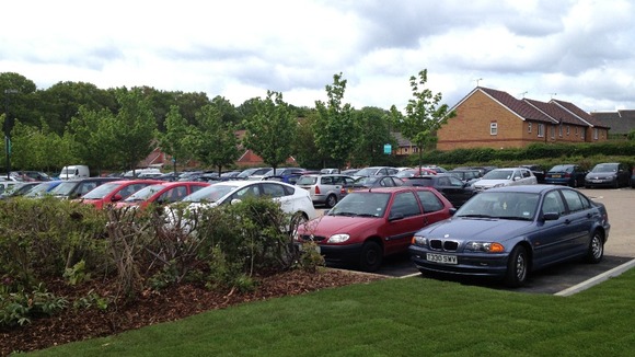 Carpark at shopping centre