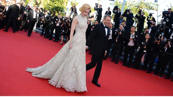 Nicole Kidman and Ang Lee arriving for Nebraska screening held at the Palais Des Festivals as part of the 66th Cannes Film Festival.