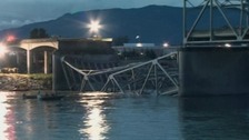 Cars in river after Seattle bridge collapses