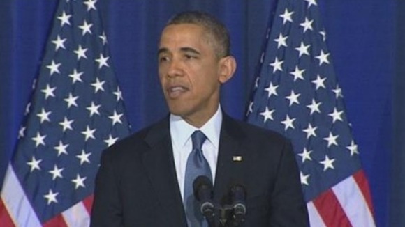 President Obama outlining the new counter terrorism policy of the administration.