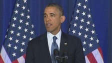 President Obama outlining the new counter terrorism policy of the administration.
