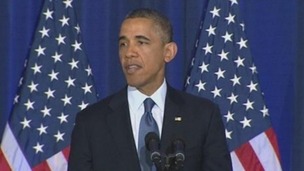 President Obama outlining the new counter terrorism policy of the administration.