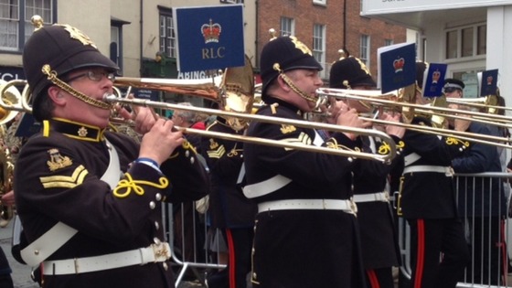 Military parade in Abingdon