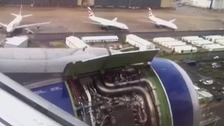 Dramatic video of plane making a safe emergency landing