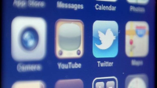 File photo of the Twitter logo on a mobile phone.