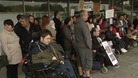 Disabled people protest against councillor