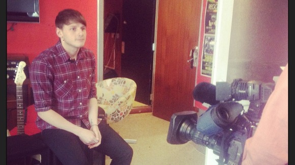 Boy Jumps Ship in the recording studio.