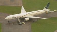 RAF Typhoon jets divert and escort plane after 'incident'