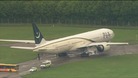 Two arrests as military jet escorts airliner to Stansted
