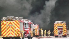 Holywell residents evacuated as crews fight factory blaze