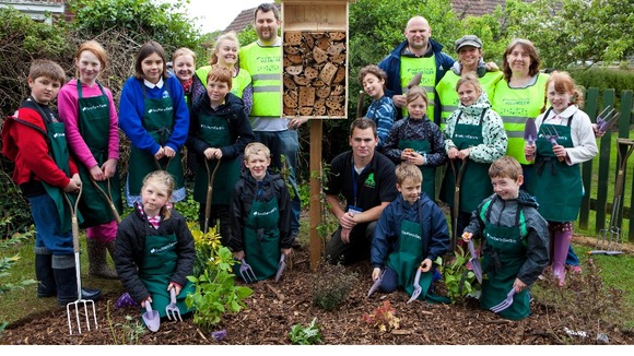 School pupils' bee garden