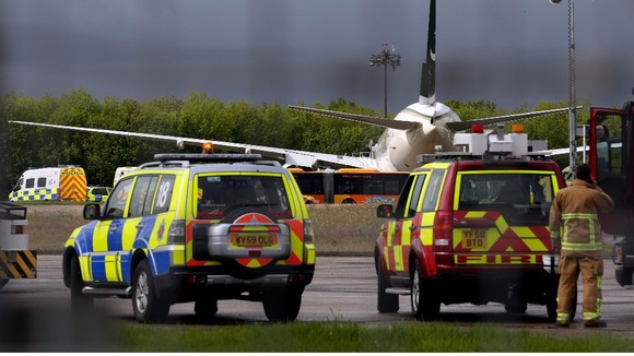 The Pakistan International Airlines flight PK709 bound for Manchester from Lahore was diverted to Stansted Airport.