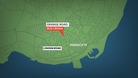 Stolen bus hits brick wall