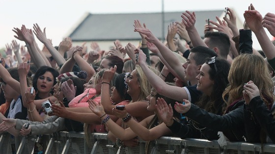 Revellers in Londonderry