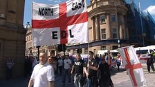 EDL march in Newcastle
