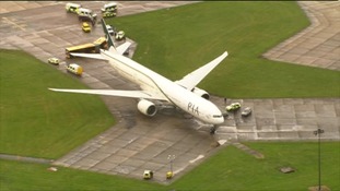 Pakistani Airlines plane at Stansted
