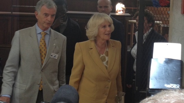 The Duchess of Cornwall arrives in Paris for her first foreign solo trip.
