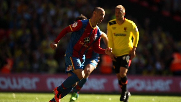 Crystal Palace's Kevin Phillips celebrates scoring