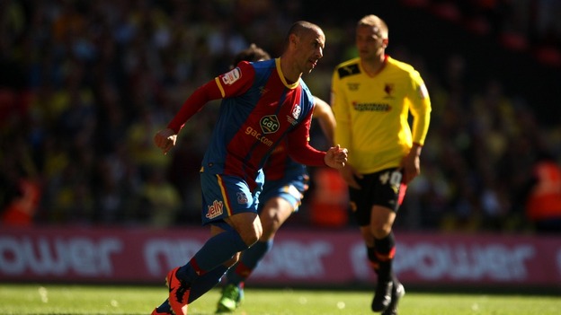 Crystal Palace's Kevin Phillips celebrates scoring