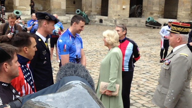 The Duchess of Cornwall meeting with Captain Nick Beighton