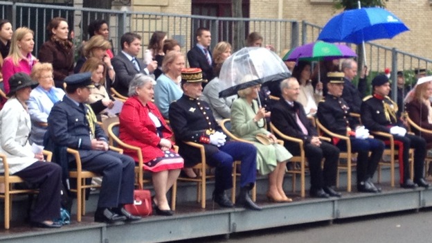 Camilla, Duchess of Cornwall at the military ceremony in Paris