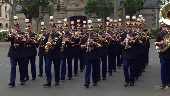 The military ceremony in Paris