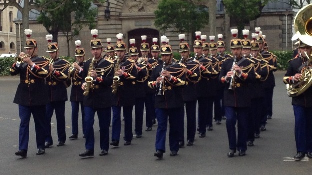 The military ceremony in Paris