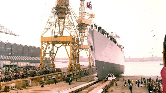 HMS Edinburgh launched