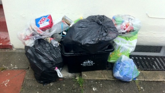 Rubbish in Brighton