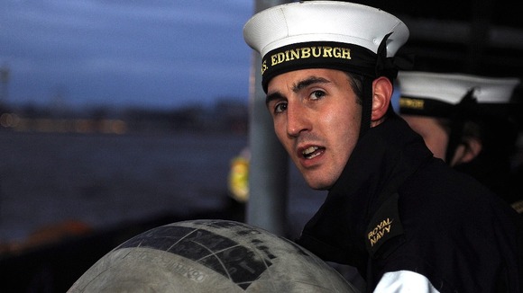Sailor on HMS Edinburgh