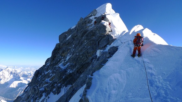 View of the summit peak from close.