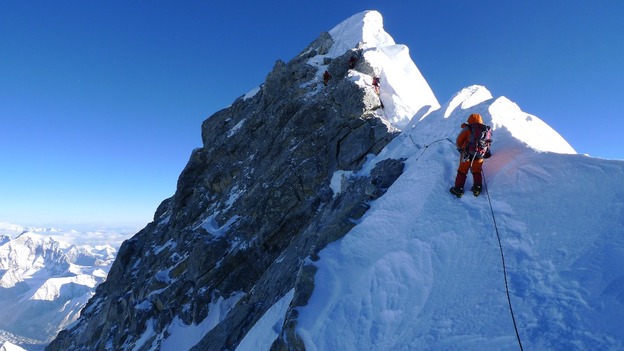 View of the summit peak from close.