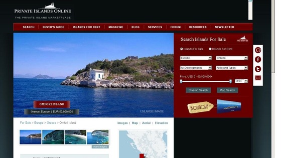 The Greek Island of Omfori is for sale for £40 million