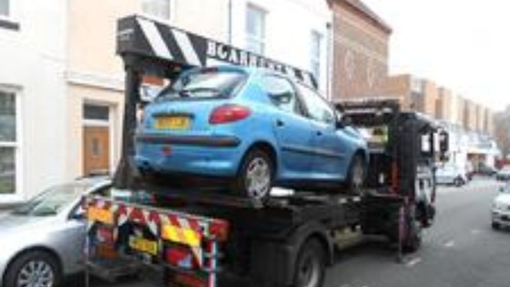 Seized car