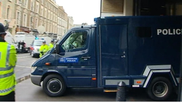 Prison van thought to be carrying Adebowale leaved court