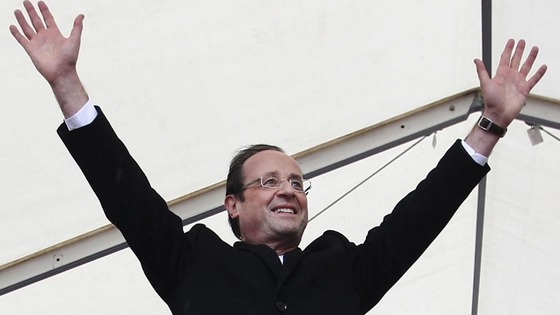 French presidential election candidate Francois Hollande
