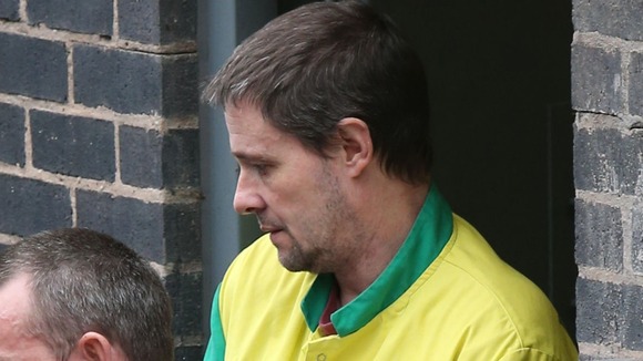 Mark Bridger leaving Mold Crown Court.