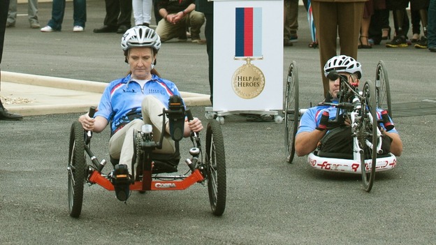 The launch of the Hero Ride at the Help For Heroes Recovery Centre at Tedworth House, Tidworth