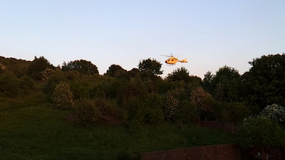 The Yorkshire Air Ambulance scrambled to accident in Batley