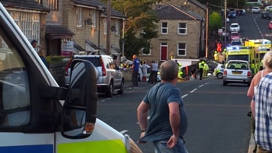 Accident last night in Batley