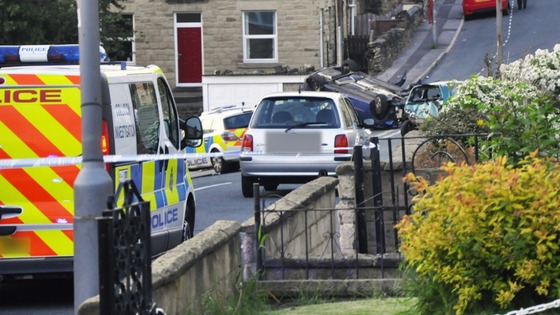 Accident last night in Batley
