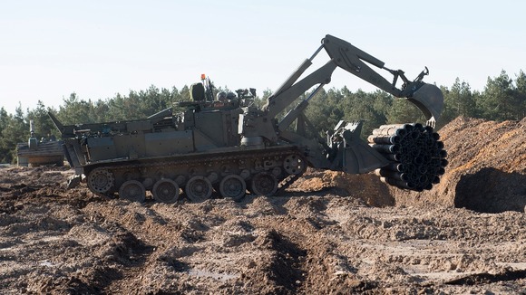 The 'Terrier' military digger