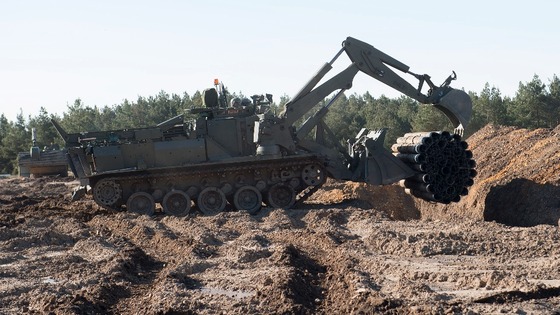 The 'Terrier' military digger