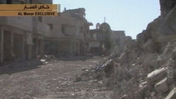 Parts of the town of Qusair have been reduced to rubble after days of intense fighting