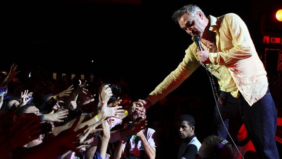 British singer Morrissey, former vocalist of 'The Smiths'