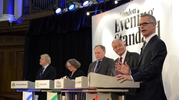 ) Boris Johnson, Jenny Jones, Host Clive Anderson, Ken Livingstone and Brian Paddick